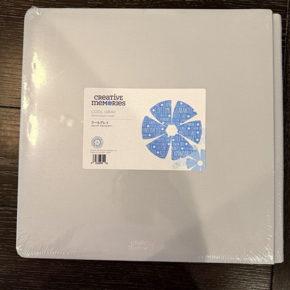 Creative Memories Album Cover 12x12" Cool Gray Scrapbook SEALED New